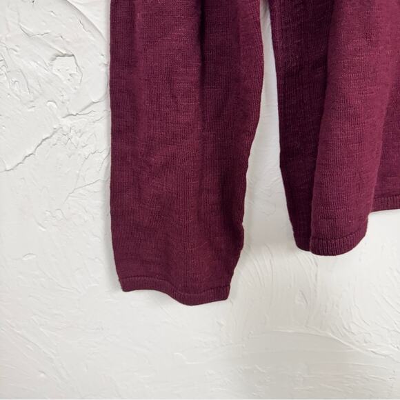 John Varvatos Burgundy Cotton Crew Neck Sweater Mens XL Casual Preppy Pullover - Picture 5 of 12